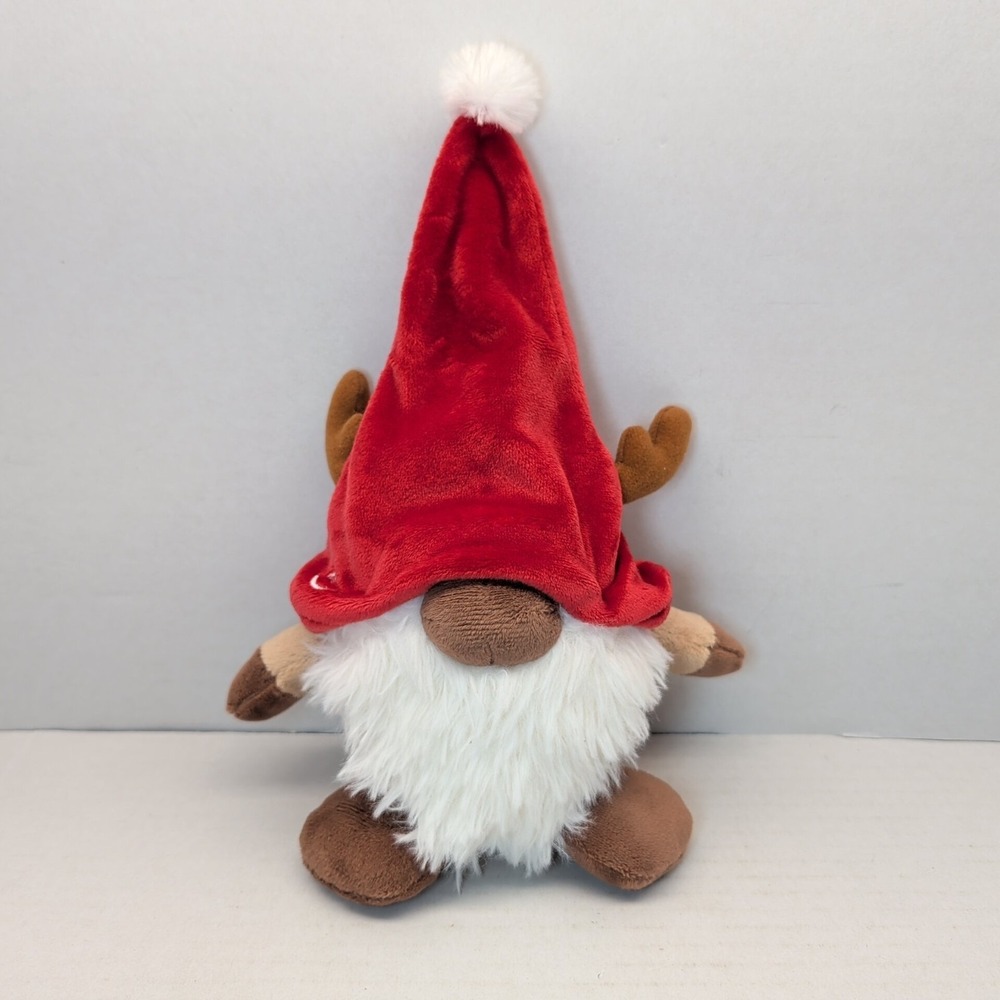Aurora The Gnomlins Plush Red Hat‎ Gnome Plush Toy Reindeer Christmas 10"
